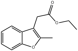 2-Methylbenzofuran-3-acetic acid ethyl ester Structure