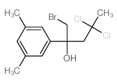 1-bromo-4,4-dichloro-2-(3,5-dimethylphenyl)pentan-2-ol结构式