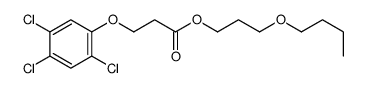 3-butoxypropyl 3-(2,4,5-trichlorophenoxy)propanoate structure