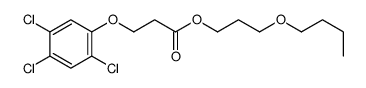 3-butoxypropyl 3-(2,4,5-trichlorophenoxy)propanoate结构式