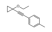 1-[2-(1-ethoxycyclopropyl)ethynyl]-4-methylbenzene Structure