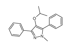 1-methyl-3,5-diphenyl-4-propan-2-yloxypyrazole结构式