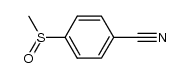 4-(methanesulfinyl)benzonitrile结构式