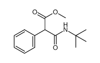 N-tert-butyl-2-phenyl-malonamic acid methyl ester Structure