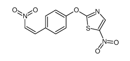 5-nitro-2-[4-(2-nitroethenyl)phenoxy]-1,3-thiazole Structure