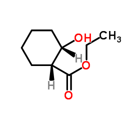 cis-Ethyl 2-hydroxycyclohexanecarboxylate structure