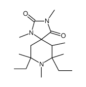 7,9-diethyl-1,3,6,7,8,9-hexamethyl-1,3,8-triaza-spiro[4.5]decane-2,4-dione Structure