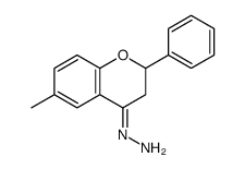 (6-methyl-2-phenyl-2,3-dihydrochromen-4-ylidene)hydrazine Structure
