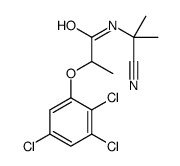 N-(2-cyanopropan-2-yl)-2-(2,3,5-trichlorophenoxy)propanamide结构式