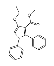 methyl 4-ethoxy-1,2-diphenylpyrrole-3-carboxylate Structure