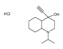 4-ethynyl-1-propan-2-yl-2,3,4a,5,6,7,8,8a-octahydroquinolin-4-ol,hydrochloride Structure