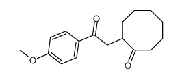 2-[2-(4-methoxyphenyl)-2-oxoethyl]cyclooctan-1-one Structure