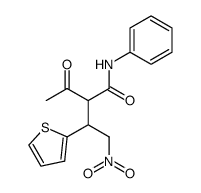 2-acetyl-4-nitro-N-phenyl-3-thiophen-2-yl-butyramide Structure