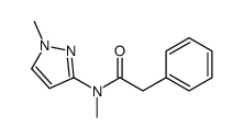 N-methyl-N-(1-methylpyrazol-3-yl)-2-phenylacetamide Structure