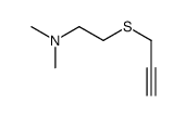 N,N-dimethyl-2-prop-2-ynylsulfanylethanamine结构式