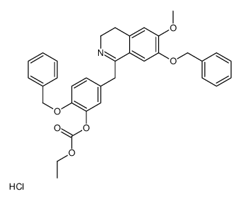 5-[[3,4-Dihydro-6-methoxy-7-(phenylmethoxy)-1-isoquinolinyl]methyl]-2-(phenylmethoxy)phenylcarbonic Acid Ethyl Ester Hydrochloride picture