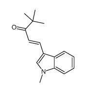4,4-dimethyl-1-(1-methylindol-3-yl)pent-1-en-3-one Structure