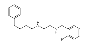 N'-[(2-fluorophenyl)methyl]-N-(4-phenylbutyl)ethane-1,2-diamine结构式