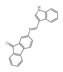 2-(indol-3-ylidenemethylamino)fluoren-9-one Structure