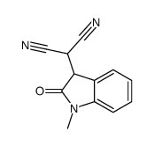 2-(1-methyl-2-oxo-3H-indol-3-yl)propanedinitrile结构式