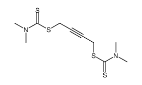 Bis(N,N-dimethyldithiocarbamic acid)2-butyne-1,4-diyl ester Structure