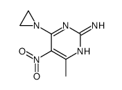 4-(aziridin-1-yl)-6-methyl-5-nitropyrimidin-2-amine Structure