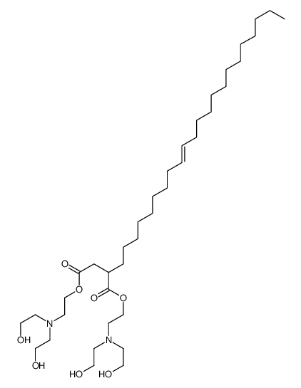 bis[2-[bis(2-hydroxyethyl)amino]ethyl] 2-docosenylsuccinate结构式