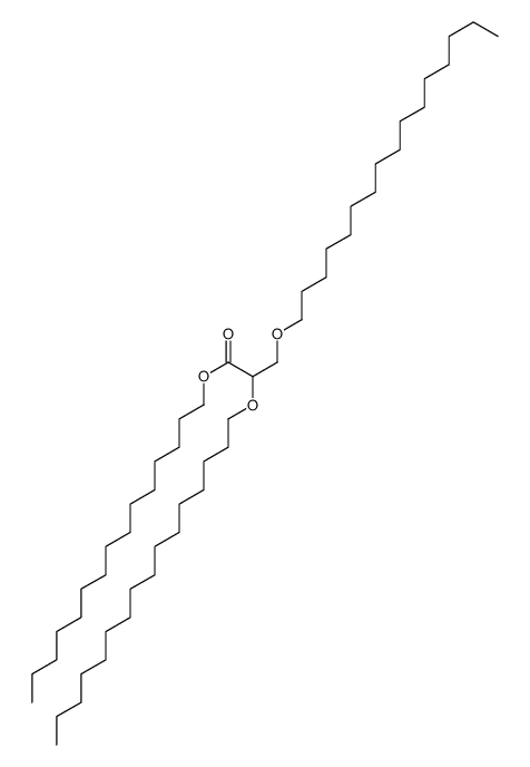 pentadecyl 2,3-dihexadecoxypropanoate Structure