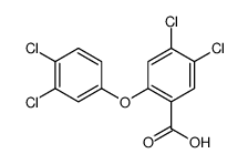 4,5-dichloro-2-(3,4-dichlorophenoxy)benzoic acid结构式