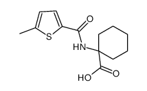 1-[(5-methylthiophene-2-carbonyl)amino]cyclohexane-1-carboxylic acid Structure