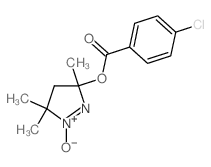 (3,5,5-trimethyl-1-oxido-4H-pyrazol-3-yl) 4-chlorobenzoate结构式