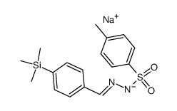 p-(Trimethylsilyl)benzaldehyde tosylhydrazone sodium salt Structure