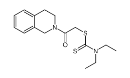 [2-(3,4-dihydro-1H-isoquinolin-2-yl)-2-oxoethyl] N,N-diethylcarbamodithioate结构式