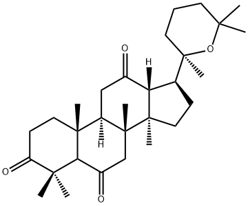 (20R)-20,25-Epoxy-5α-dammarane-3,6,12-trione结构式