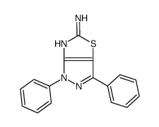 1,3-diphenylpyrazolo[3,4-d][1,3]thiazol-5-amine结构式
