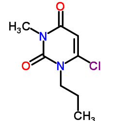 6-Chloro-3-methyl-1-propyl-2,4(1H,3H)-pyrimidinedione结构式