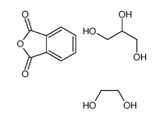 2-benzofuran-1,3-dione,ethane-1,2-diol,propane-1,2,3-triol结构式