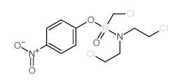 Phosphonamidic acid,N,N-bis(2-chloroethyl)-P-(chloromethyl)-, p-nitrophenyl ester (8CI) structure