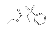 ethyl 2-(benzenesulfonyl)propanate Structure