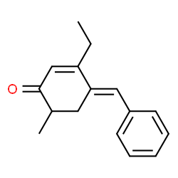 2-Cyclohexen-1-one,3-ethyl-6-methyl-4-(phenylmethylene)-(9CI)结构式