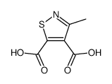 3-methyl-isothiazole-4,5-dicarboxylic acid结构式