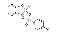 2-chloro-2<(p-chlorophenylsulfonyl)imino>-1,3,2Λ5-benzodioxaphosphole Structure