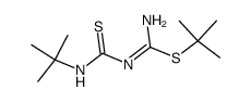 1-t-Butyl-4-S-t-butyliso-2-thiobiuret Structure