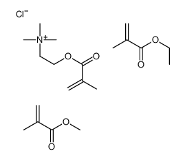 ethyl 2-methylprop-2-enoate,methyl 2-methylprop-2-enoate,trimethyl-[2-(2-methylprop-2-enoyloxy)ethyl]azanium,chloride Structure