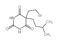 2,4,6(1H,3H,5H)-Pyrimidinetrione,5-(2-bromoethyl)-5-(3-methylbutyl)-结构式