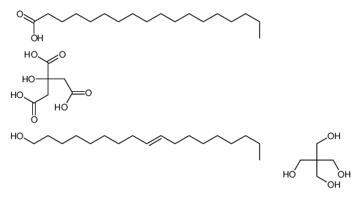 2,2-bis(hydroxymethyl)propane-1,3-diol,2-hydroxypropane-1,2,3-tricarboxylic acid,octadecanoic acid,(Z)-octadec-9-en-1-ol结构式