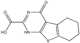4-oxo-1,4,5,6,7,8-hexahydrobenzo[4,5]thieno[2,3-d]pyrimidine-2-carboxylic acid结构式