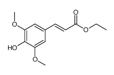 4-hydroxy-3,5-dimethoxycinnamic acid ethyl ester结构式