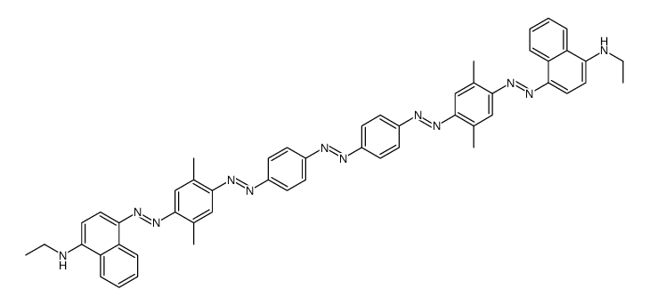 4,4'-[Azobis[4,1-phenyleneazo(2,5-dimethyl-4,1-phenylene)azo]]bis[N-ethyl-1-naphthalenamine] picture