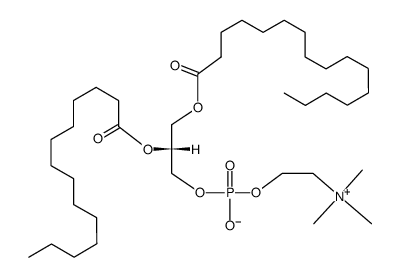 1-PALMITOYL-2-MYRISTOYL-SN-GLYCERO-3-PHOSPHOCHOLINE Structure